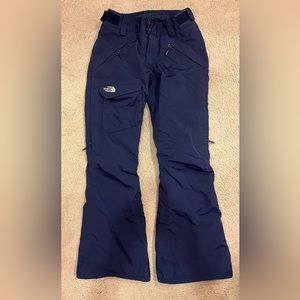 The North Face: Ski/Snowboard Pants; Dk Blue; Flare Hyvent [Size XS]